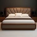 Bed with side table