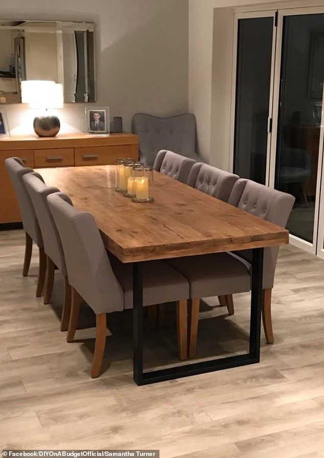 dining table with six chairs